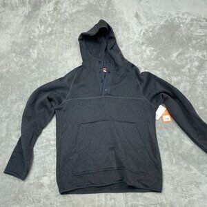 Bass Outdoor Black Beauty Front 1/4 Snap Hoodie NWT 6236